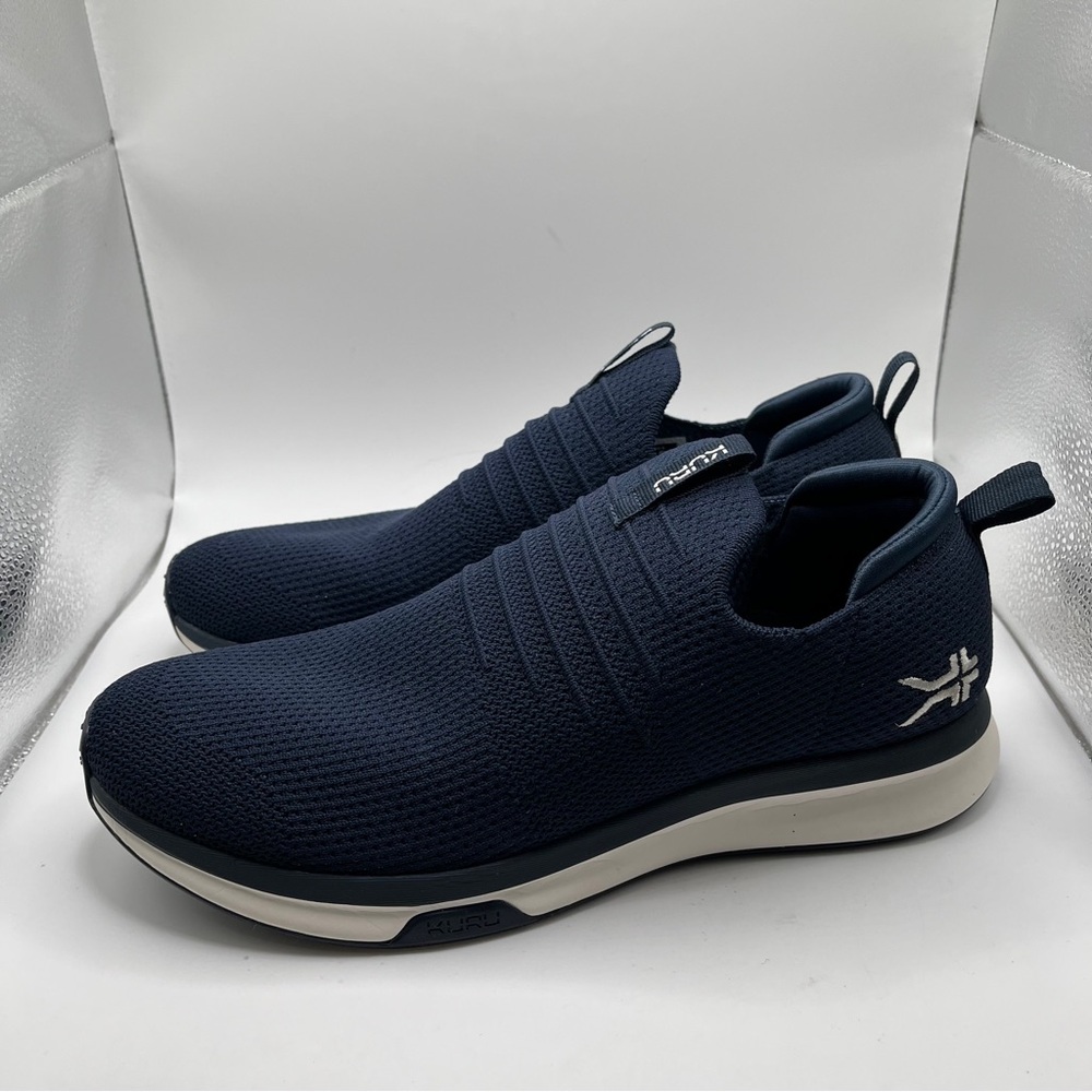 Kuru Atom Slip-On navy blue sneakers size 10 comfortable